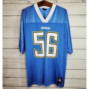 Reebok NFL San Diego Chargers Merriman #56 Jersey Size Large Blue